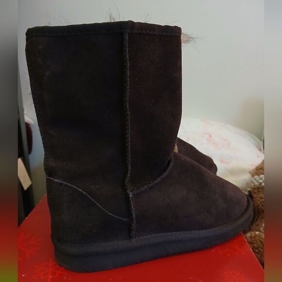 Muk Luks | Women’s Cascade Brown Suede Knit Winter Boots Size 8M NWB - Picture 8 of 13